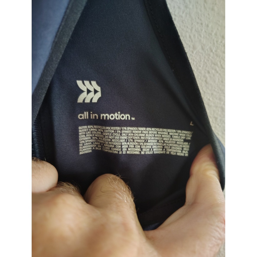 All in Motion Navy Blue Racerback Active Tennis Dress Large RN17730 - Picture 2 of 3